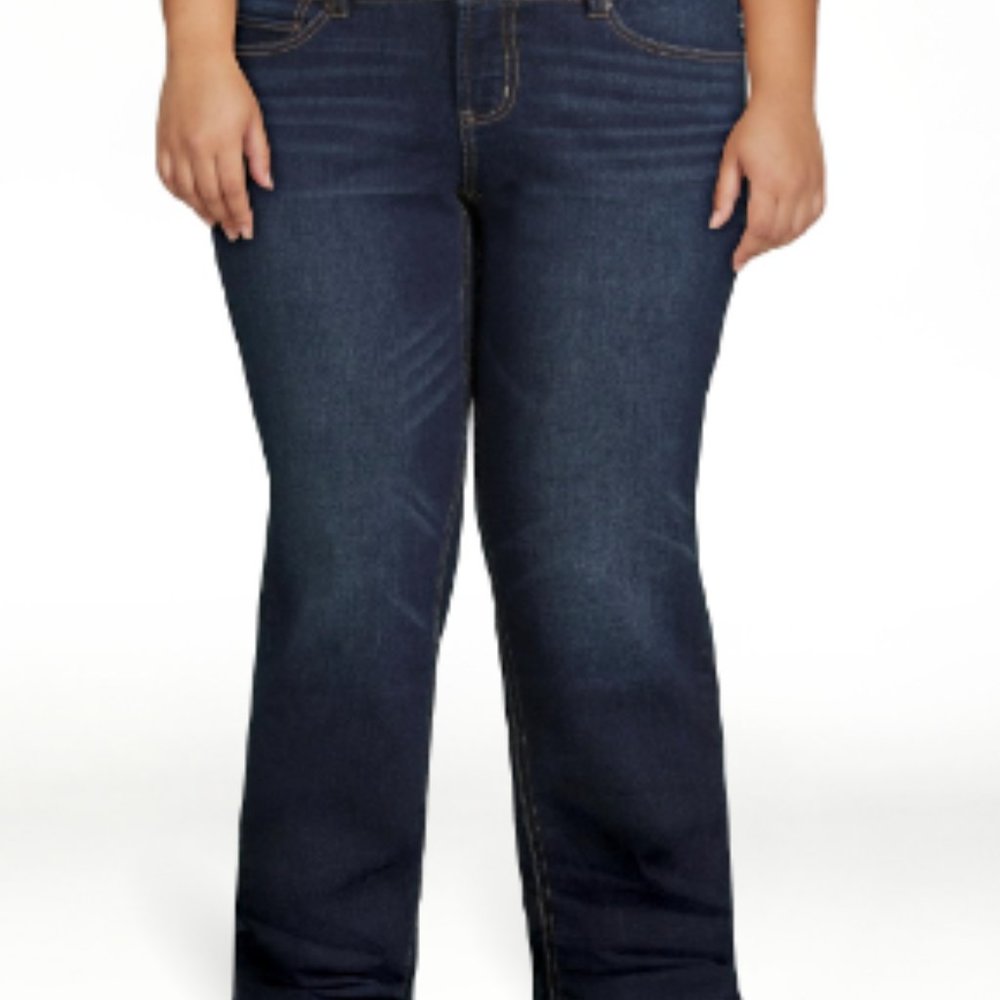 Mid-Rise Straight Jeans Size Petite 18 (NWOT)